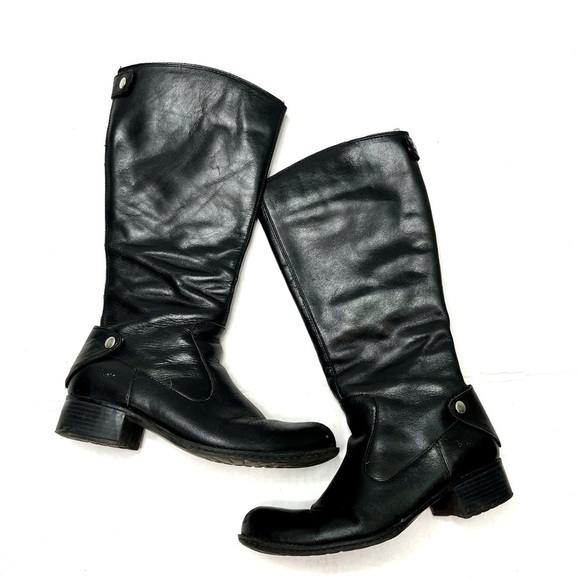 Boc by Born Black Leather Tall Boots - Picture 1 of 9